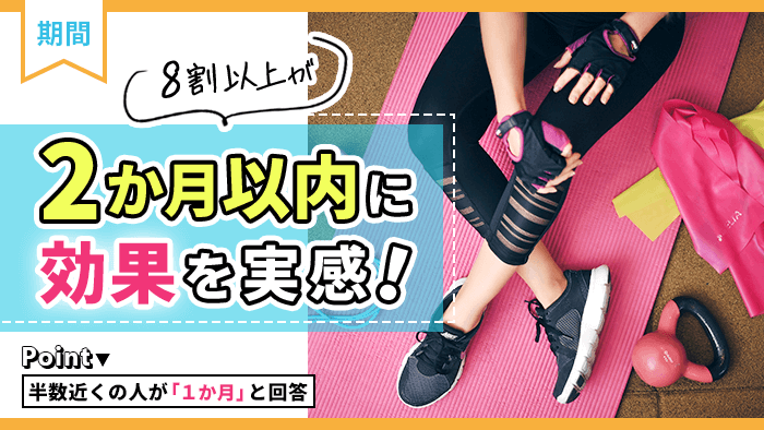 いつから効果が出始めた?